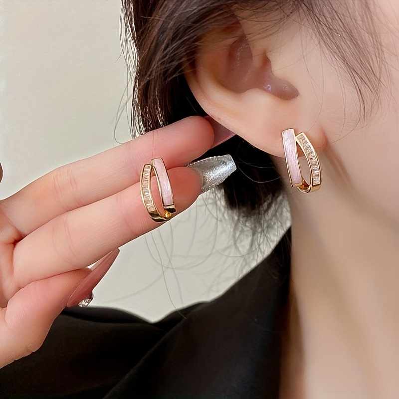 Zirconia Stud Earrings for Women